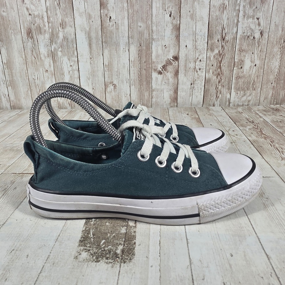 Converse Chuck Taylor All Star Shoreline Teal Green Slip On Sneakers Womens 5